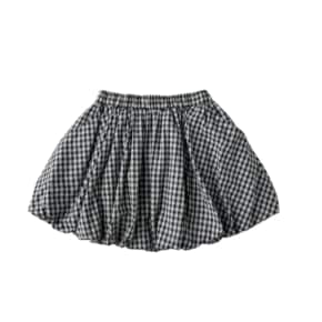 [센텀점_아꽁떼]테일스쿱 체크벌룬스커트 (76A14-430-02)