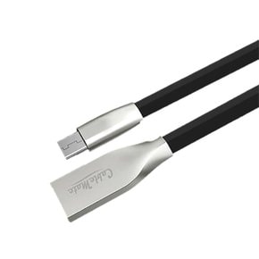 (케이블메이트) USB2.0 마이크로5핀 HQ 메탈실버 플랫 고속충전 케이블 0.5M US211