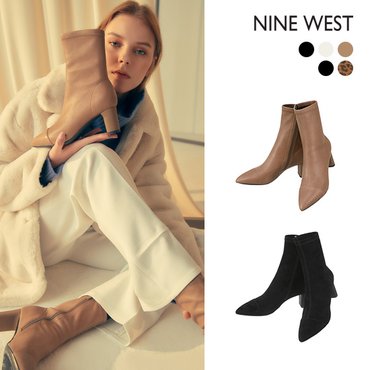 NINE WEST 나인웨스트 뉴 제슨 스트레치 레더 부츠 NW018