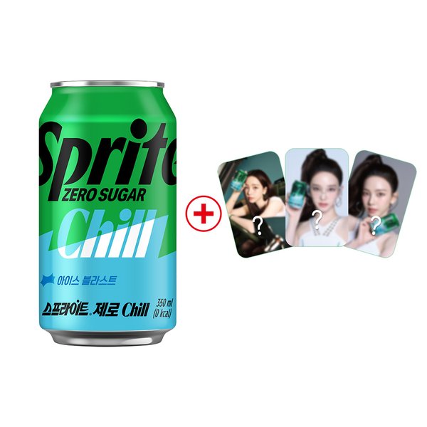 [코카콜라직영]스프라이트 제로 Chill 350ml 24CAN+카리나 포토카드 증정