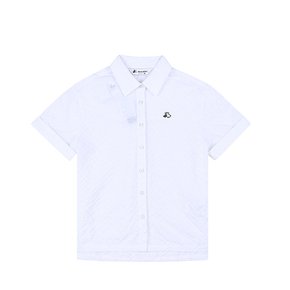 여성 서커 반팔 블라우스 6016LAUP_WHITE