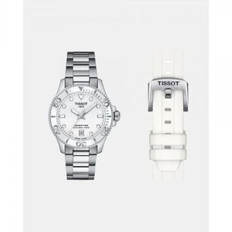 이스퀘어 3381779 Tissot 티쏘 씨스타 1000 36mm-화이트