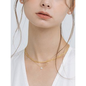 14K 에떼르 모이사나이트 다이아몬드 목걸이