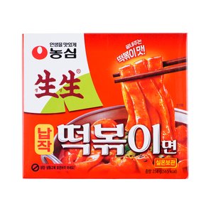 농심 생생납작떡볶이면  258g