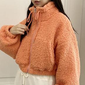여자 오렌지 탱크 덤블 귀여운 캐쥬얼 FW 점퍼