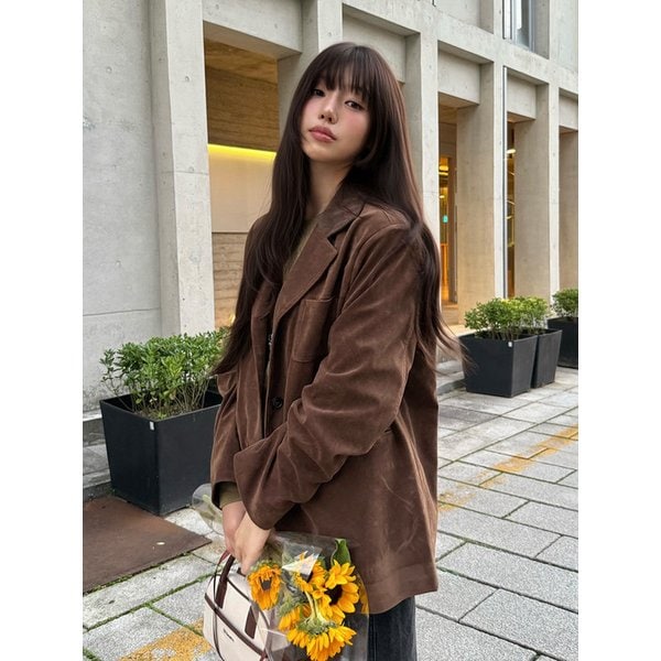 스웨이드 자켓 (Brown)