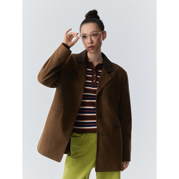 스웨이드 자켓 (Brown)