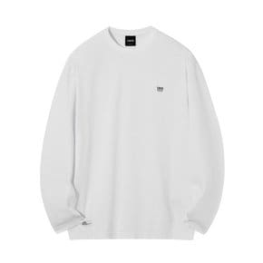 (유니)BASIC SEAM POINT LONG SLEEVE T-SHIRTS (WHITE) [LSRSCTR115M]