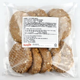  선진FS 치즈콕콕 함박스테이크 1200g(120g x 10개입)