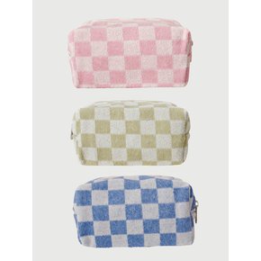 Checker Board  Terry Pouch (3colors)(S,L)