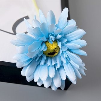 디작소 피어나 거베라 조화(스카이) 가짜꽃 실내조경