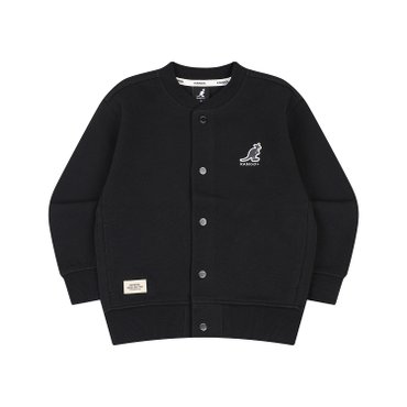 캉골키즈 로고 저지 가디건 RC 0001 블랙_ARCCJC00010BK