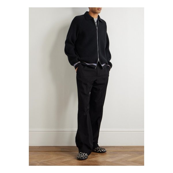 어 카인드 오브 가이즈 자야 골지 메리노 울 집업 스웨터 블랙 46376663162898231