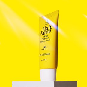 O21 헤일로 아우라 밀키 톤업 라이트 선크림 50ml SPF50+ PA++++ 톤업선크림