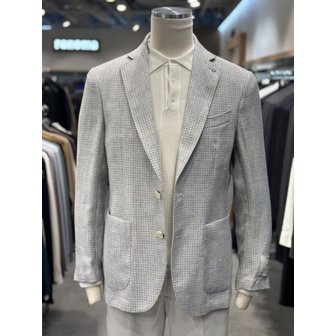 레노마 [파주점] 남성  25 S/S  블루 스카이 체크 린넨 자켓 RRBMBJ52A