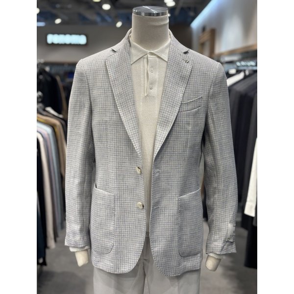 [파주점] 남성  25 S/S  블루 스카이 체크 린넨 자켓 RRBMBJ52A