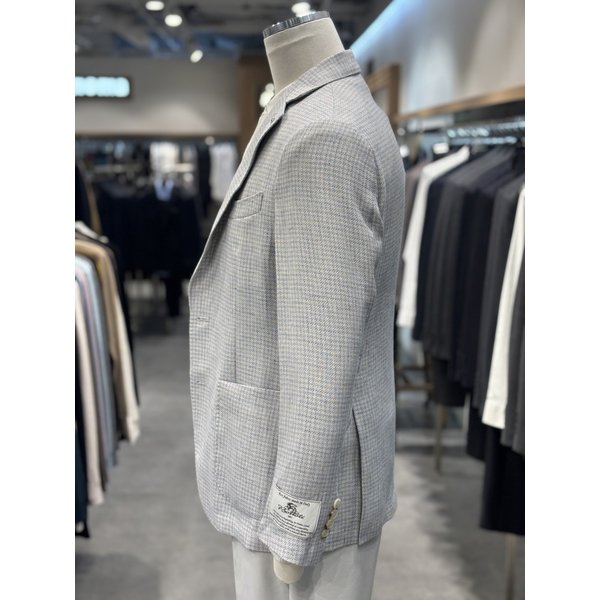 [파주점] 남성  25 S/S  블루 스카이 체크 린넨 자켓 RRBMBJ52A