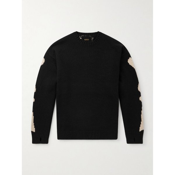 오버사이즈 인타르시아 울 스웨터 46376663162925177