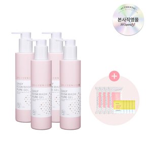 데일리 에코아워시 퓨어젤(200ml) x4+페미닌티슈 x3+젤샘플(5매)