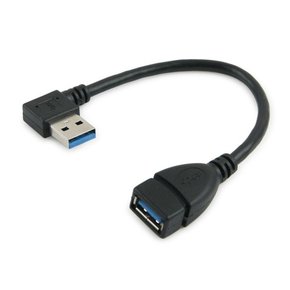 (COMS) USB 3.0 연장젠더(M/F)/좌향 90도꺽임