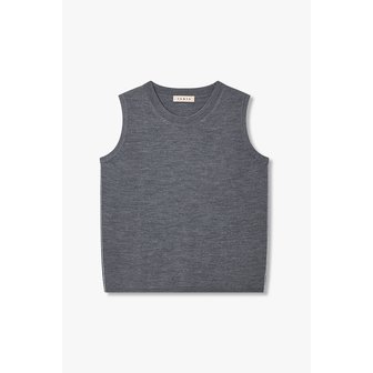 일라일 울 실크 슬리브리스 니트 IA16152112172