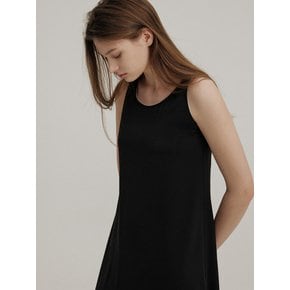 SEMI A-LINE SLIP LONG OP (BLACK)