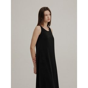 SEMI A-LINE SLIP LONG OP (BLACK)