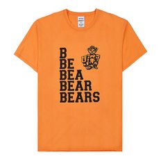 [와일드 동키] T BEARS STRONG WASHED ORANGE 공용 베어스 프린팅 코튼 티셔츠