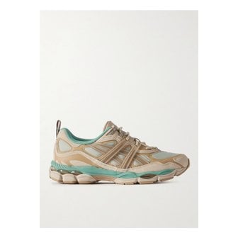 아식스 젤-nyc 유틸리티 가죽 고무 트리밍 립스탑 스니커즈 베이지 1647597352723172