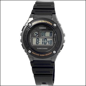 타임플래닛 CASIO W-216H-1B 카시오 시계 우레탄밴드