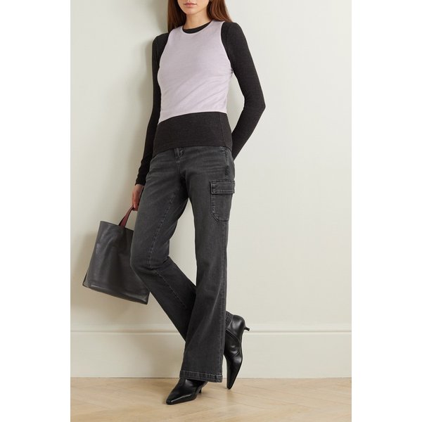 디온 하이라이즈 플레어 카고 진 블랙 1647597326031928