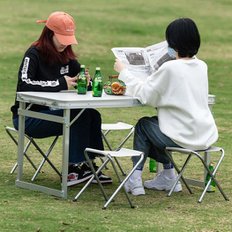 캠핑 테이블용 미니체어 화이트 낚시의자 등산 야외 접이식의자 미니 간이의자 릴렉스체어