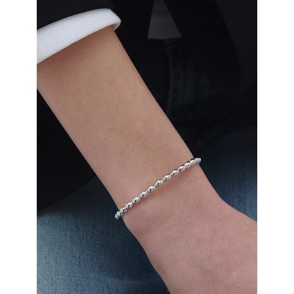 [Premium Plating] 아이스쿠션 (W) 커프 뱅글 HL2B62237WB