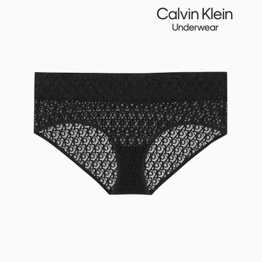 Calvin Klein Underwear 여성 로고 레이스 트림 힙스터 (QD5285-UB1)
