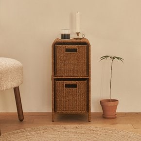 라누 PP라탄 2단 슬림 수납장 DF927297