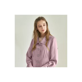 Tencel Pleats Jacket in Lilac