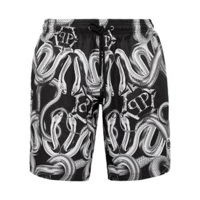 5347388 PHILIPP PLEIN Long Swim-Trunks Snake