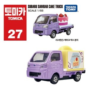 타카라토미 토미카 27 스바루 삼바 케이크 트럭