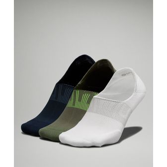 룰루레몬 30% ▼ M 파워 스트라이드 노 쇼 액티브 그립 3P - WHT/MEOL/TRNV