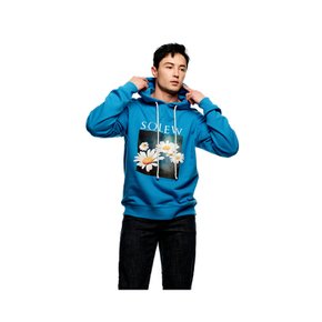 Flower Graphic Hoodie_Blue