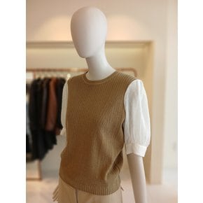 [여주점] 씨씨콜렉트 소매텍스처블록블라우스E252psc166