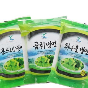 강원도 산나물냉면 혼합세트(곰취,곤드레,취나물/각4인용)총12인분/냉면400g*6팩+육수350g*12봉