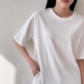 여자 레이어드 루즈핏 탄탄 이너 반팔 티셔츠