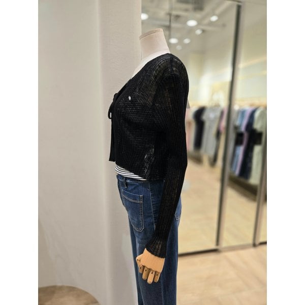 [부산점] 리본 골지 니트 가디건 (PR2KG00901)