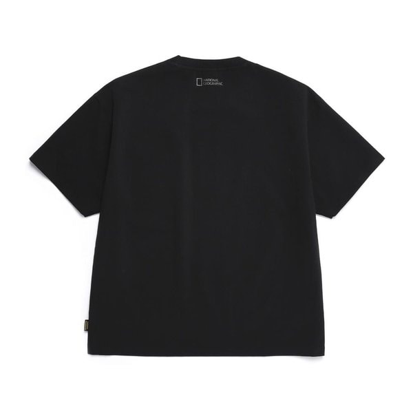 [여주점] N252MTS320 어반 시티 우븐 세미오버핏 티셔츠 CARBON BLACK