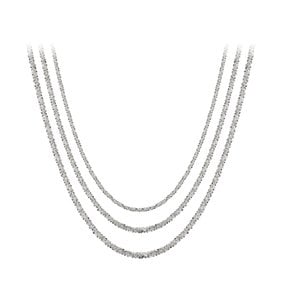 Silver925 다이아 컷팅 체인 목걸이(3size)