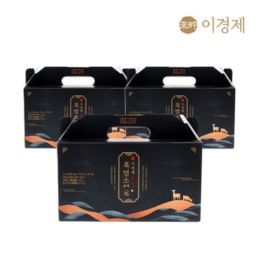 래오이경제 [빠른배송] 이경제 흑염소진액元 3박스 (70ml*30포* 3박스, 총 90포)