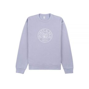 SPORTYRICH Connecticut Crest Crewneck - Washed PeriwinkleWhite (CRAW2341PW 308) (코네티컷