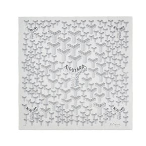 여성 고야드 컬러 패턴 숄 그레이 스카프 CHALE1140CR51SR51X