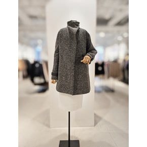 [파주점] [더아이잗컬렉션]알파카 블렌드 하이넥 더블 하프코트 CRBA0CT441